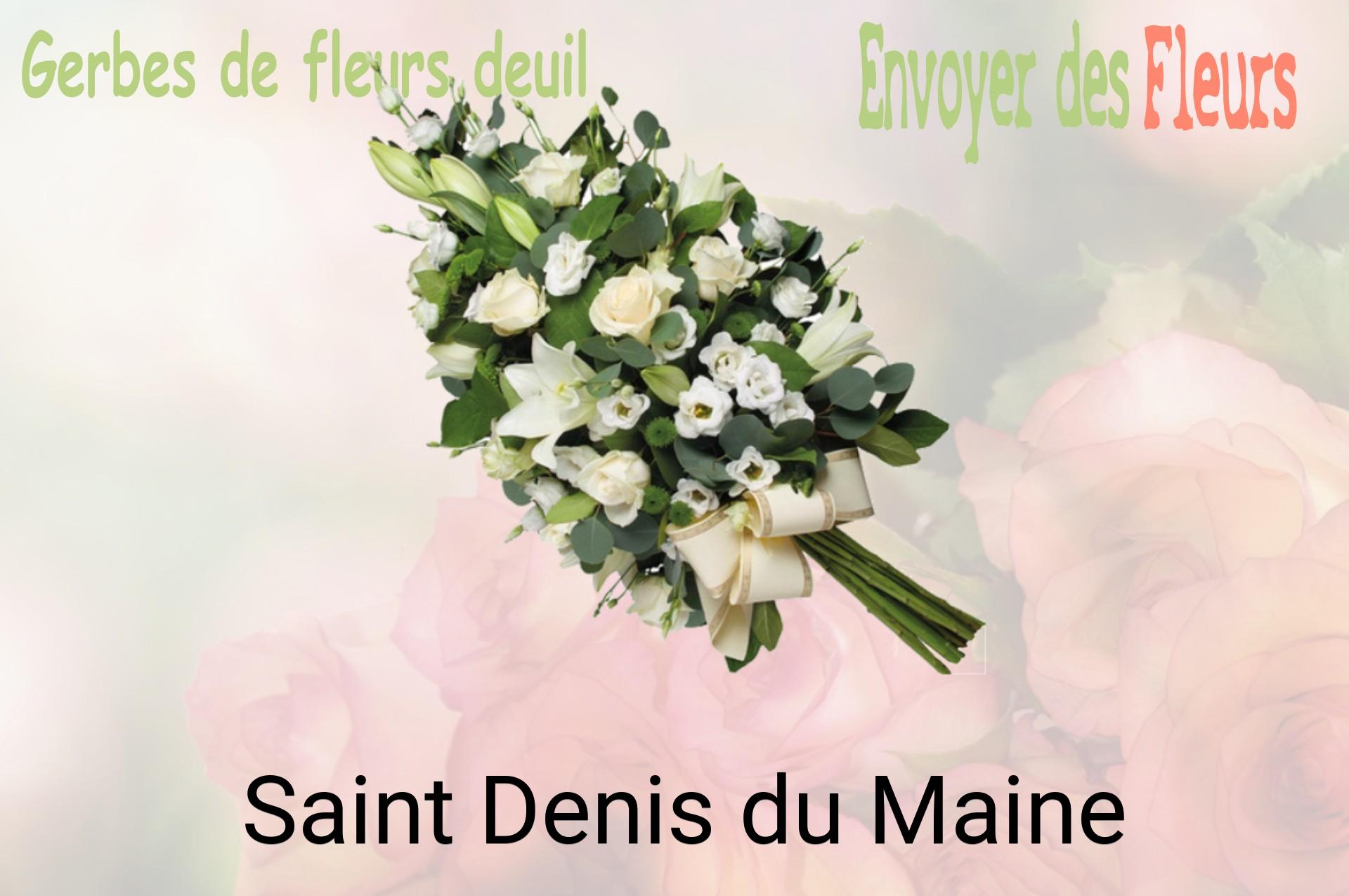 Gerbe de fleurs de deuil livrée à Saint-Denis-du-Maine